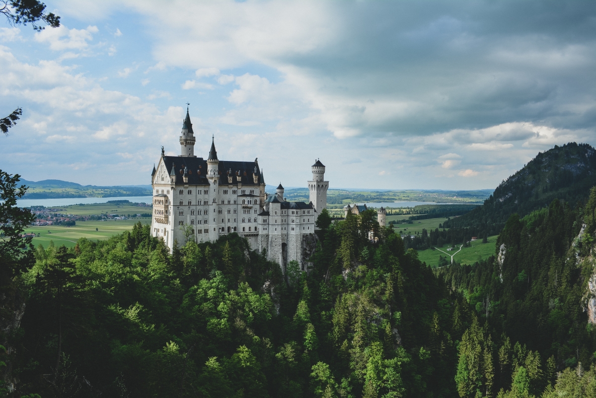 Beautiful Neuschwanstein Castle Landscape 4K Wallpaper