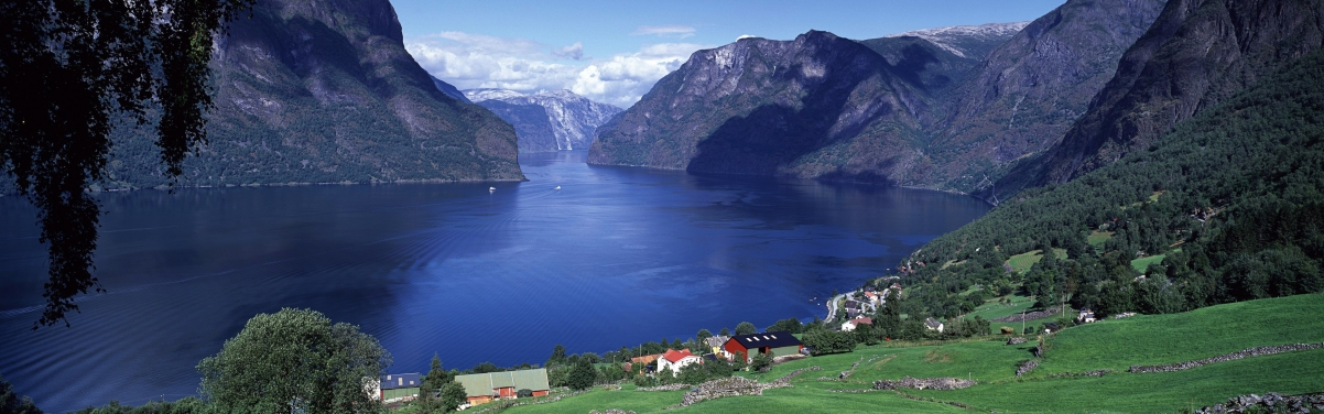 Beautiful natural scenery Norway panorama