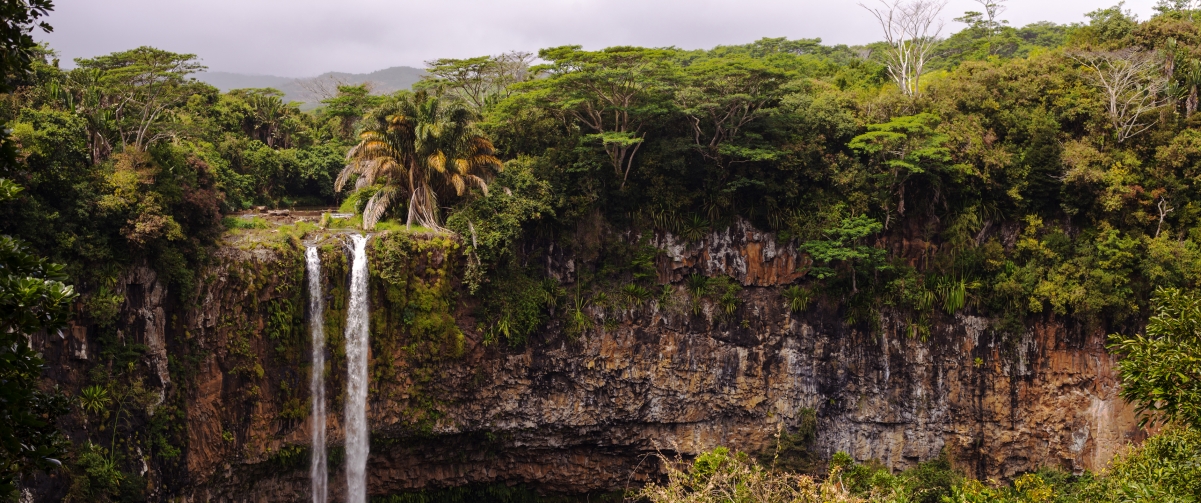 Mauritius jungle waterfall scenery 34
