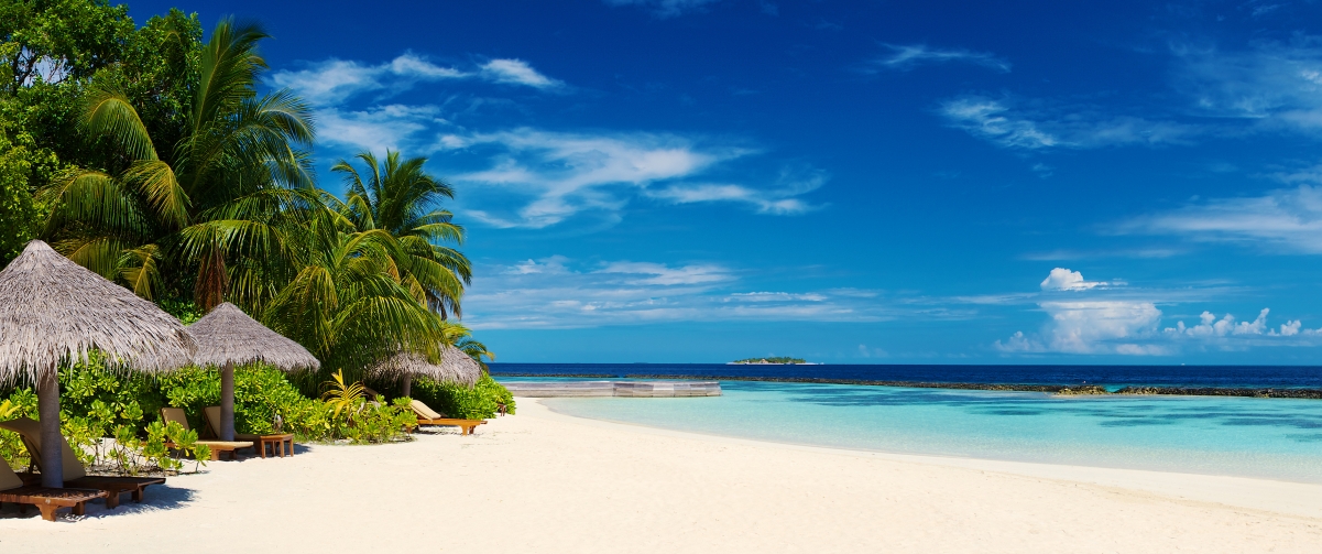 Maldives Resort 3440x144