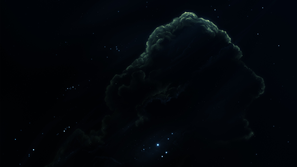 Green Aquarium Nebula 4K Wallpaper