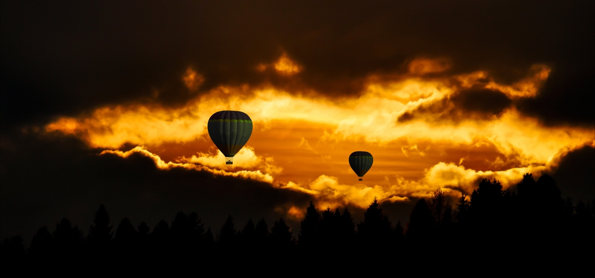 Travel balloon sky sunset cloud