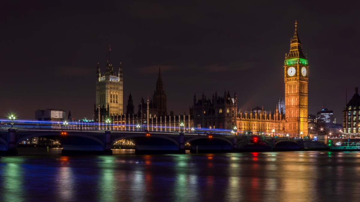 Big Ben and Parliament in London at night