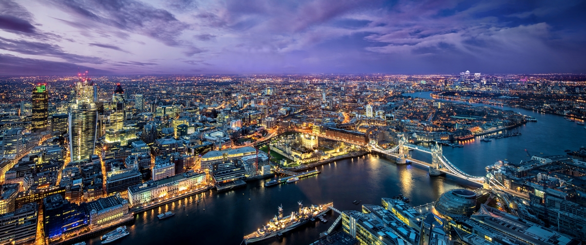 London city scenery 3440x1440 wall