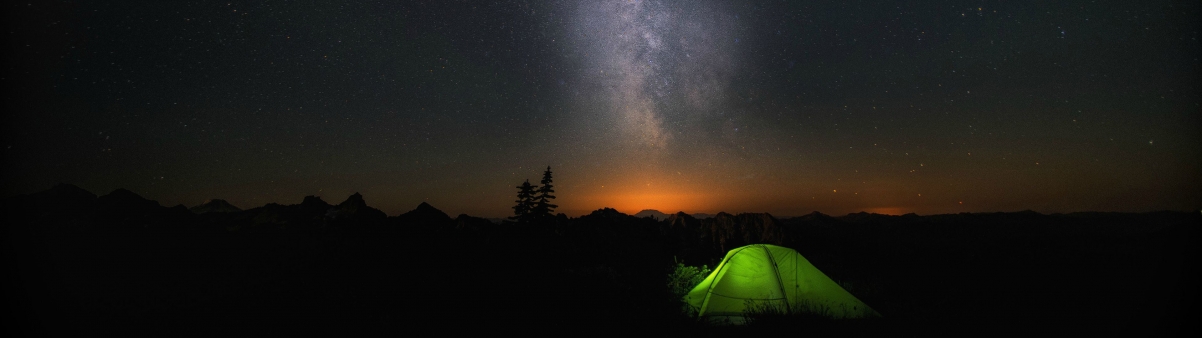 Camping 3840x1080 Dual Screen Wallpaper