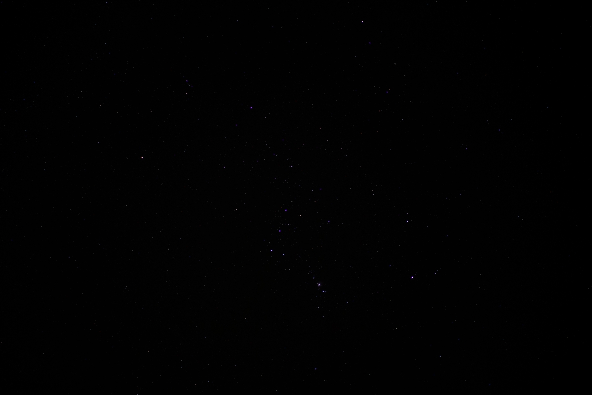 Orion constellation starry