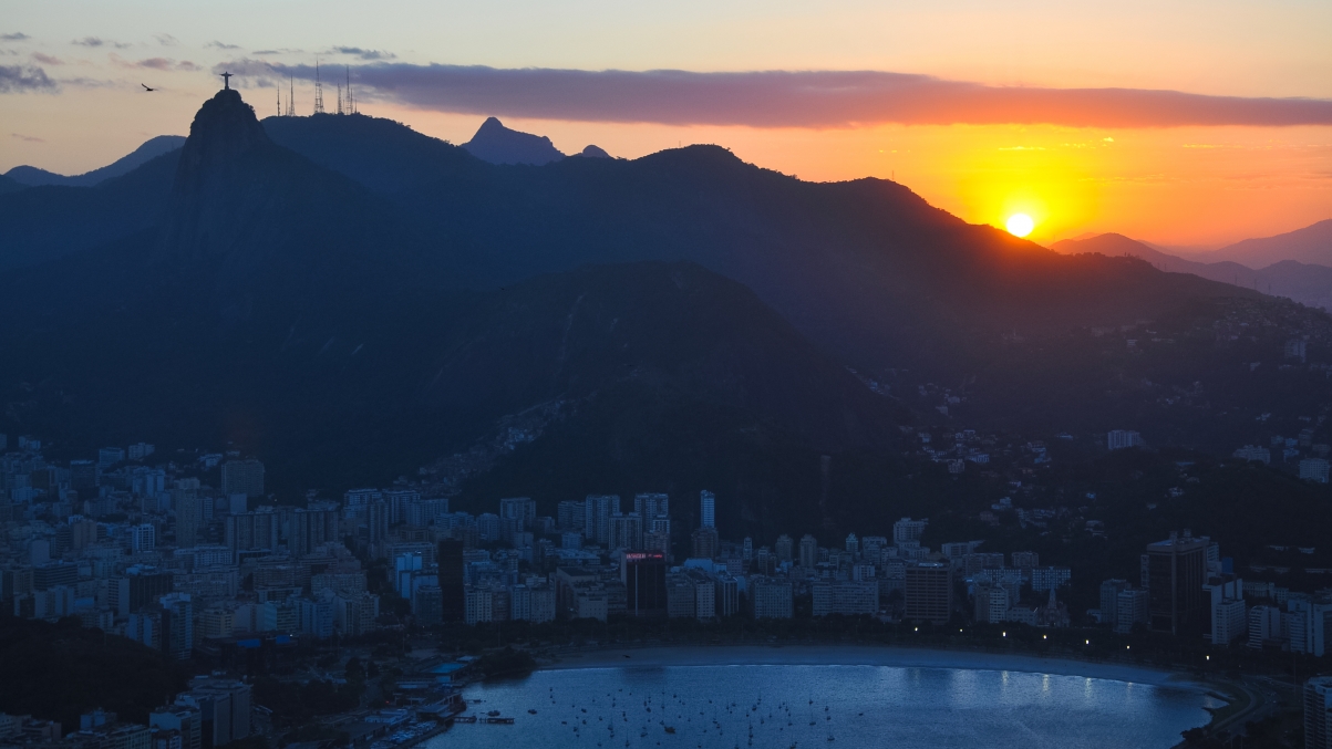 Rio de Janeiro sunset 5k landscape wall