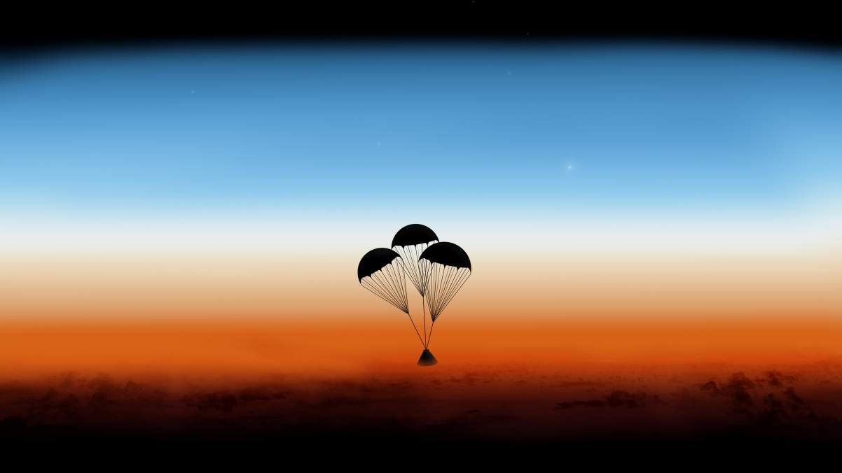 Parachute 4K Wallpaper