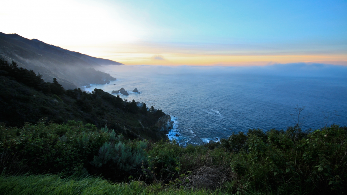 California Big Sur Coast Sunrise 3840