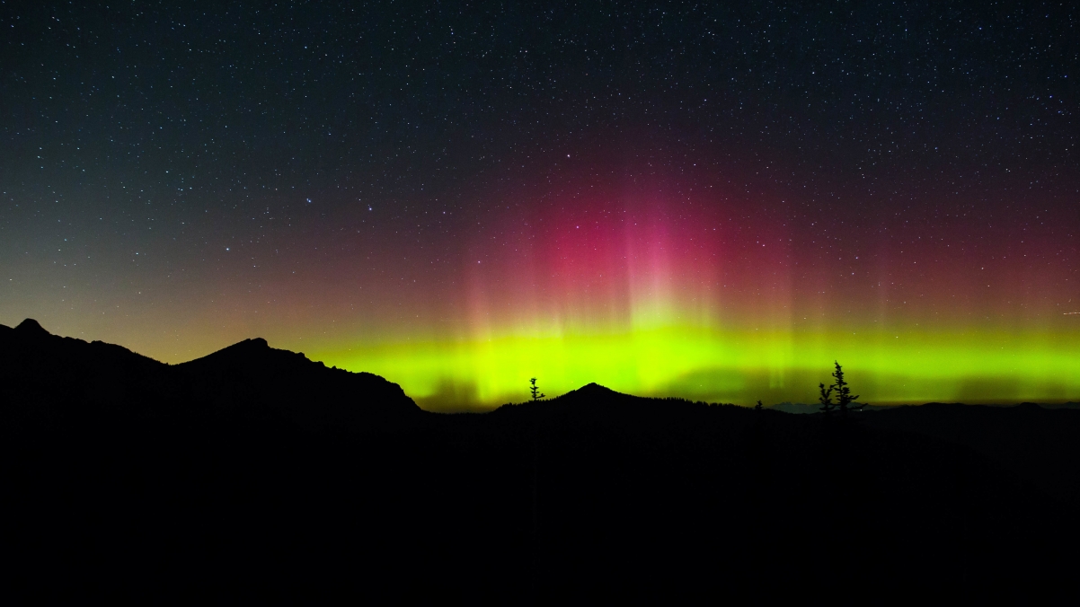 Aurora Sunrise Starry Sky 4K Wallpaper