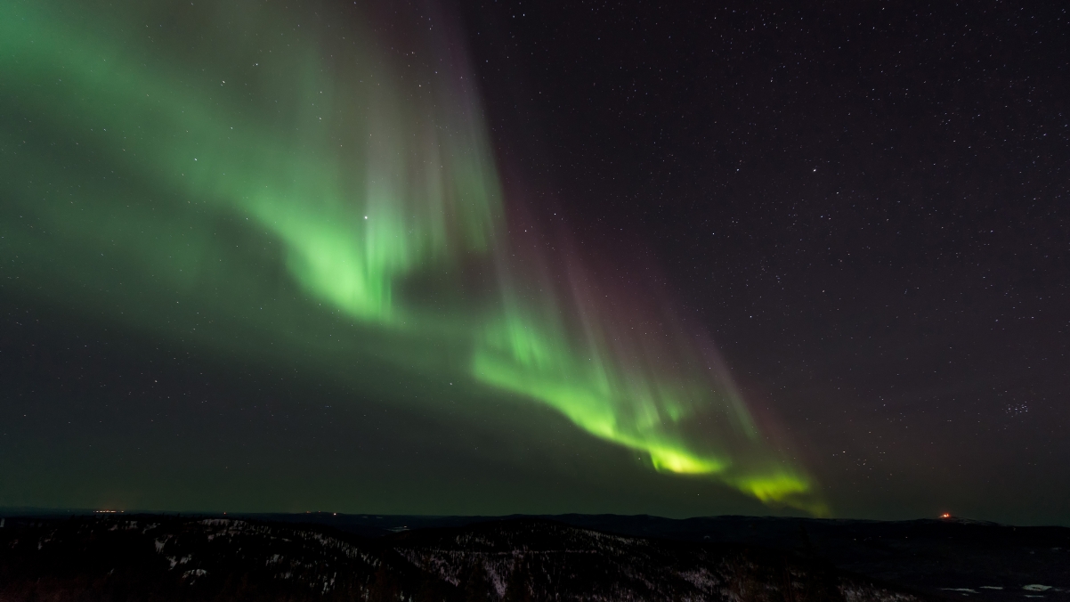 Aurora northern nature night sky