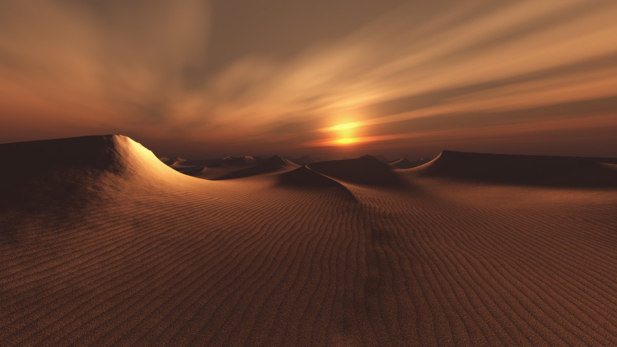 Dark Desert 4K Landscape Wallpaper