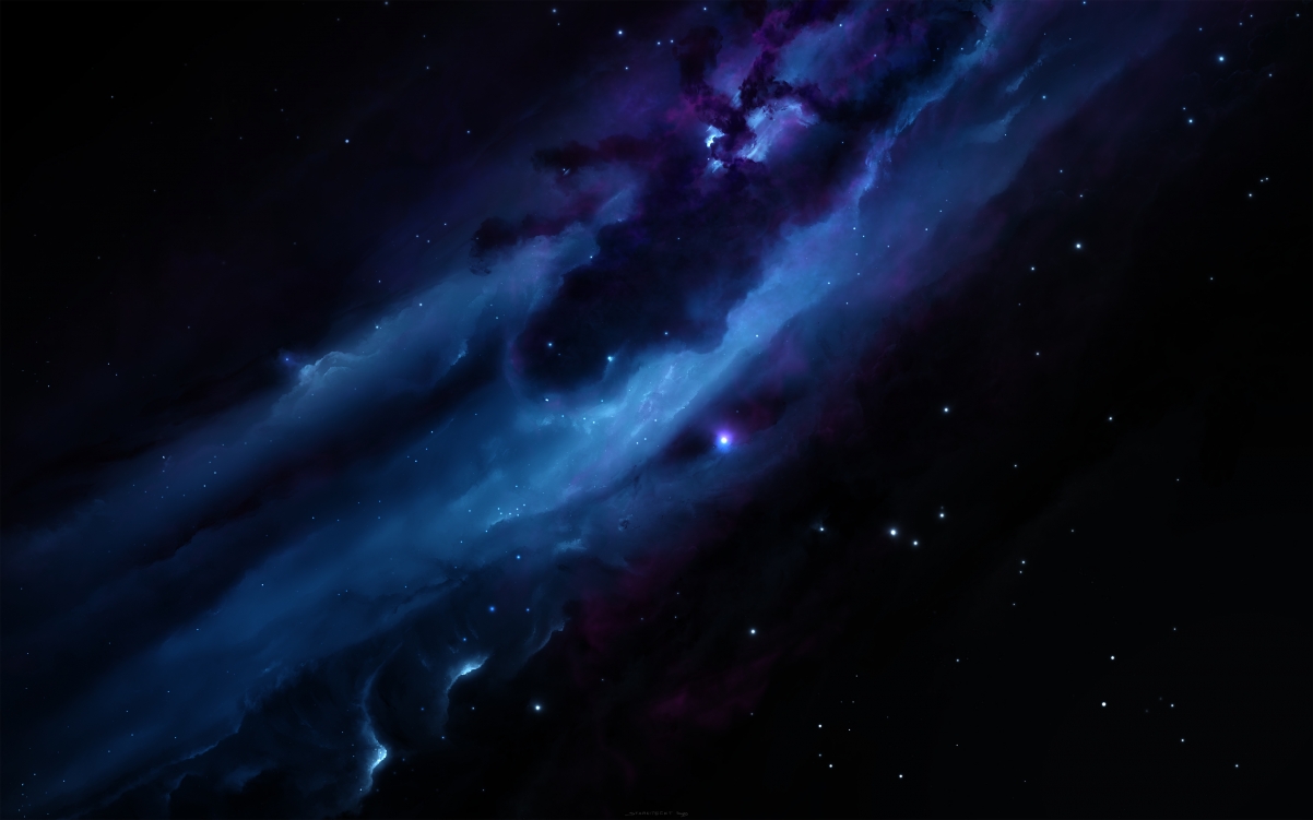 Dark background nebula starry sky 4