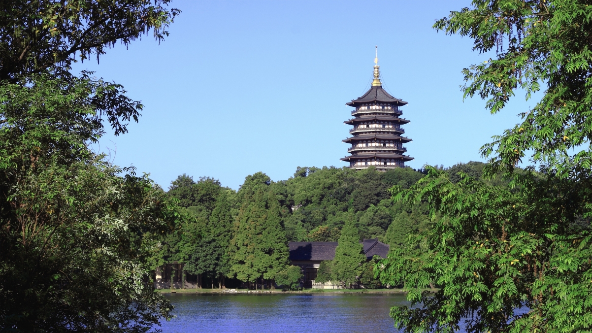 Hangzhou West Lake Leifeng Tower 4K Landscape Wall