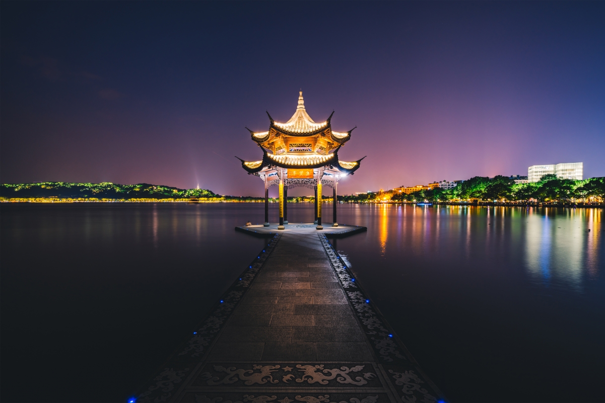 Hangzhou West Lake Juxian Pavilion 4K Landscape Wall
