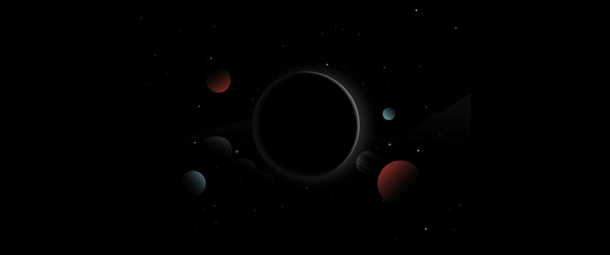 Planets Dark Stars HD Space