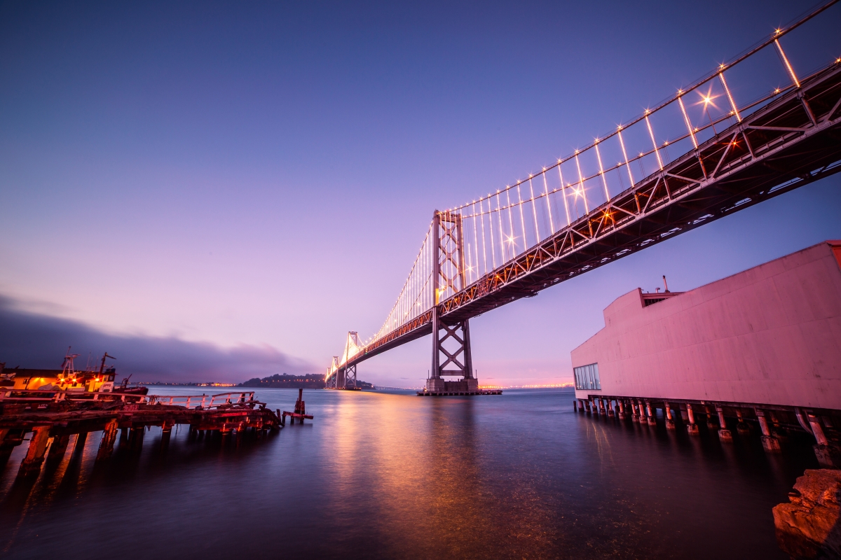 Bay Bridge Landscape 4K Wallpaper