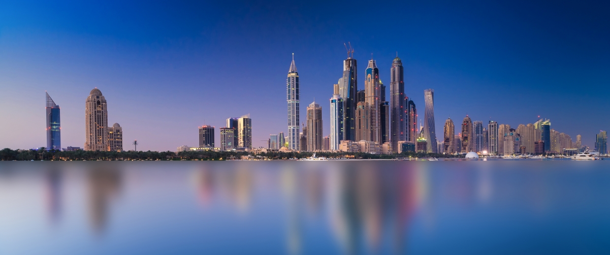 Sea metropolitan area skyline skyscraper