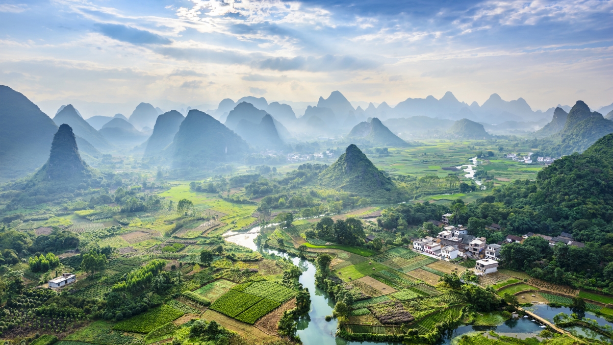 Guilin landscape natural scenery 4k computer