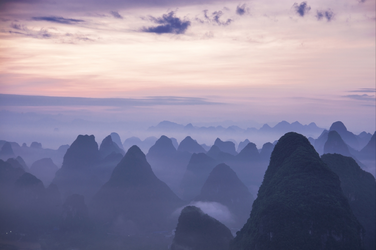 Guilin Mountains 5K Landscape Wallpaper