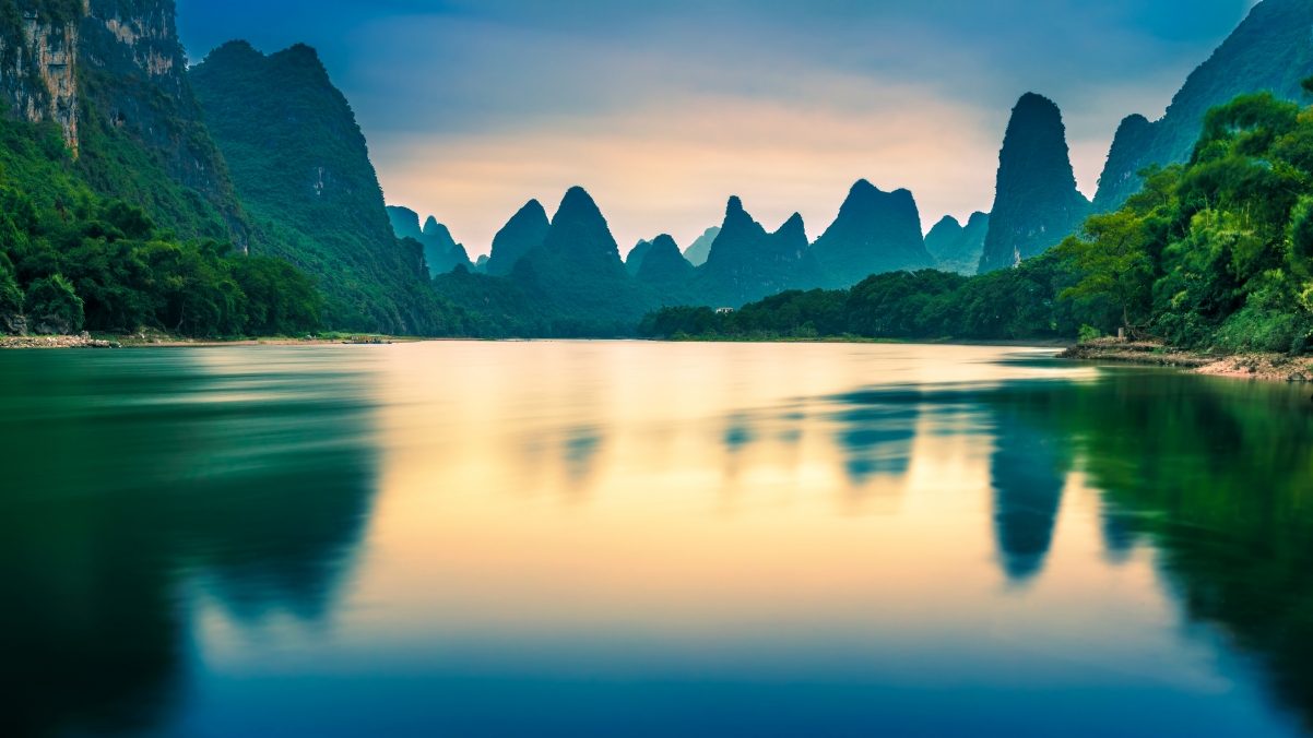 Guangxi Yangshuo 4k landscape wallpaper