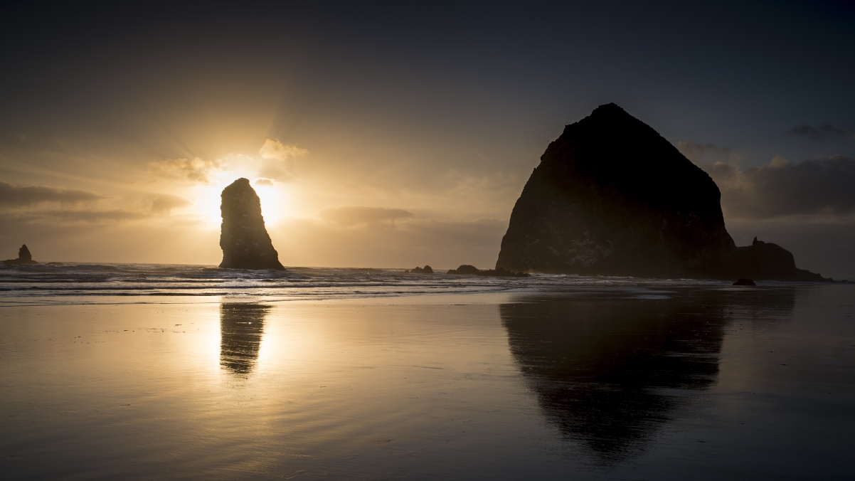 Cannon Beach Sunset in Oregon