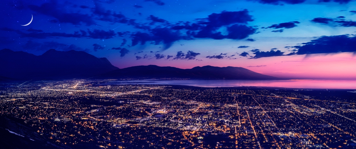 City of Lights Scenery 3440x1440 HD