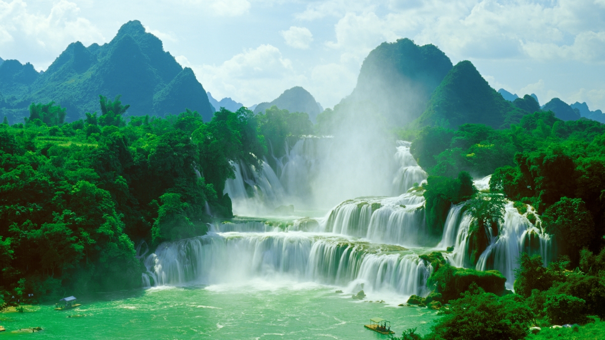 Detian Waterfall Landscape 3840x2160