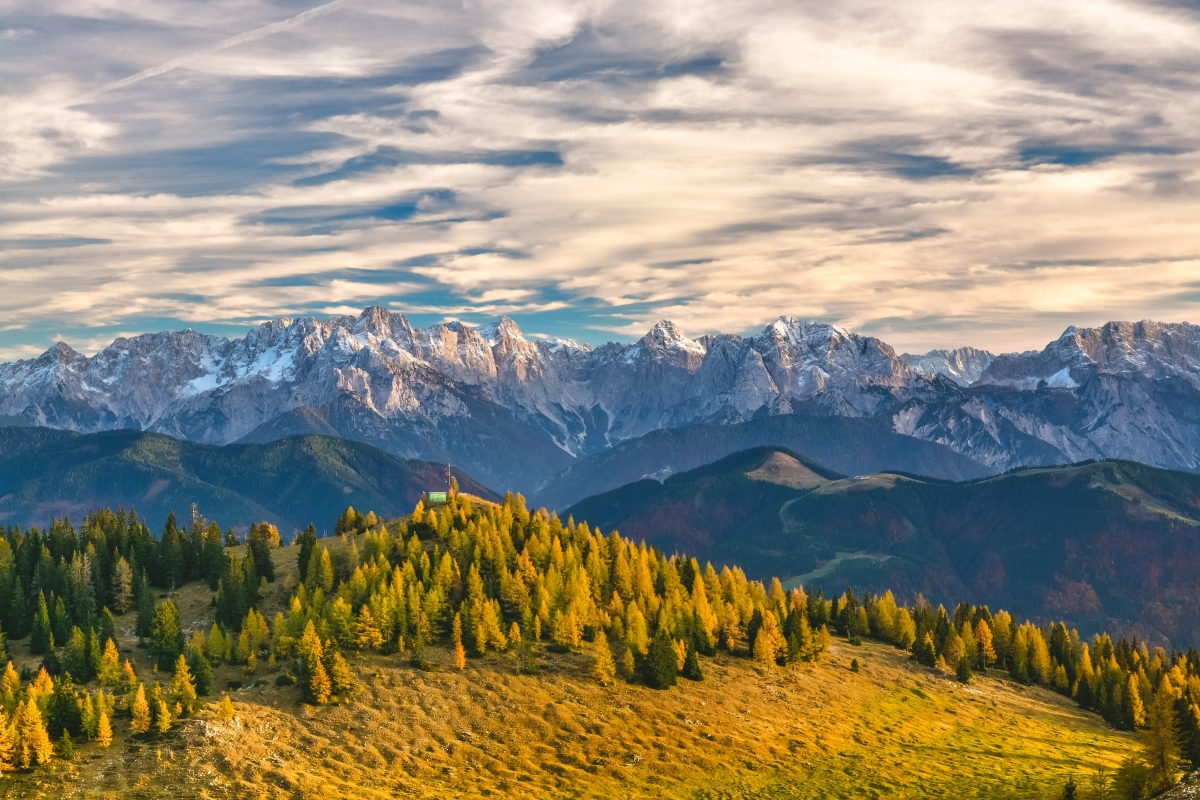 High mountains in the austrian alps
