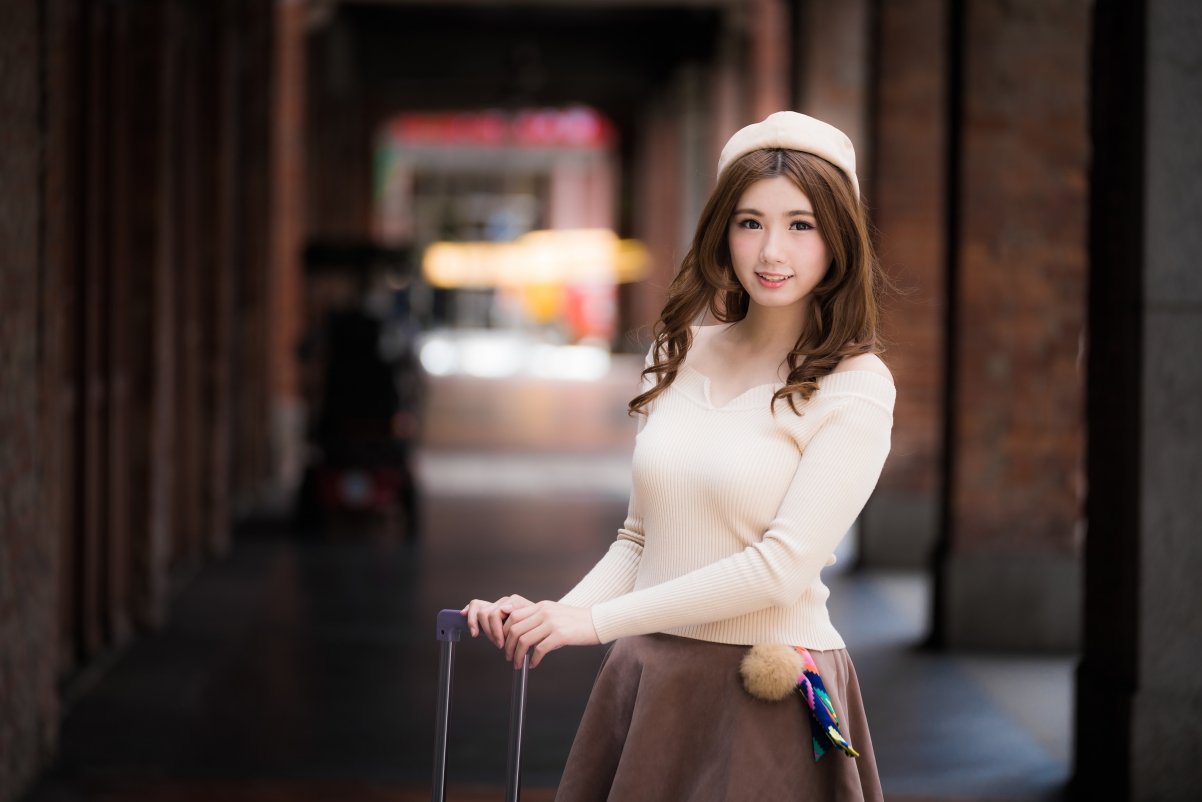 Long hair sweater pure beauty 4k