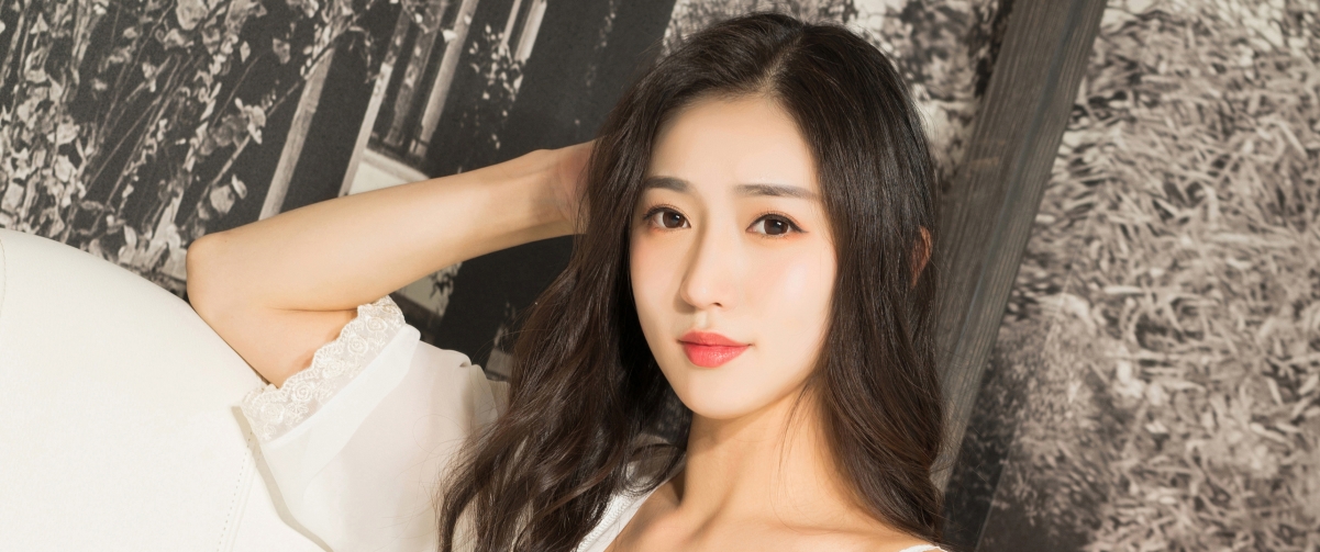 Long Haired Mori Girl Jiang Lu 3440x1440 Wall