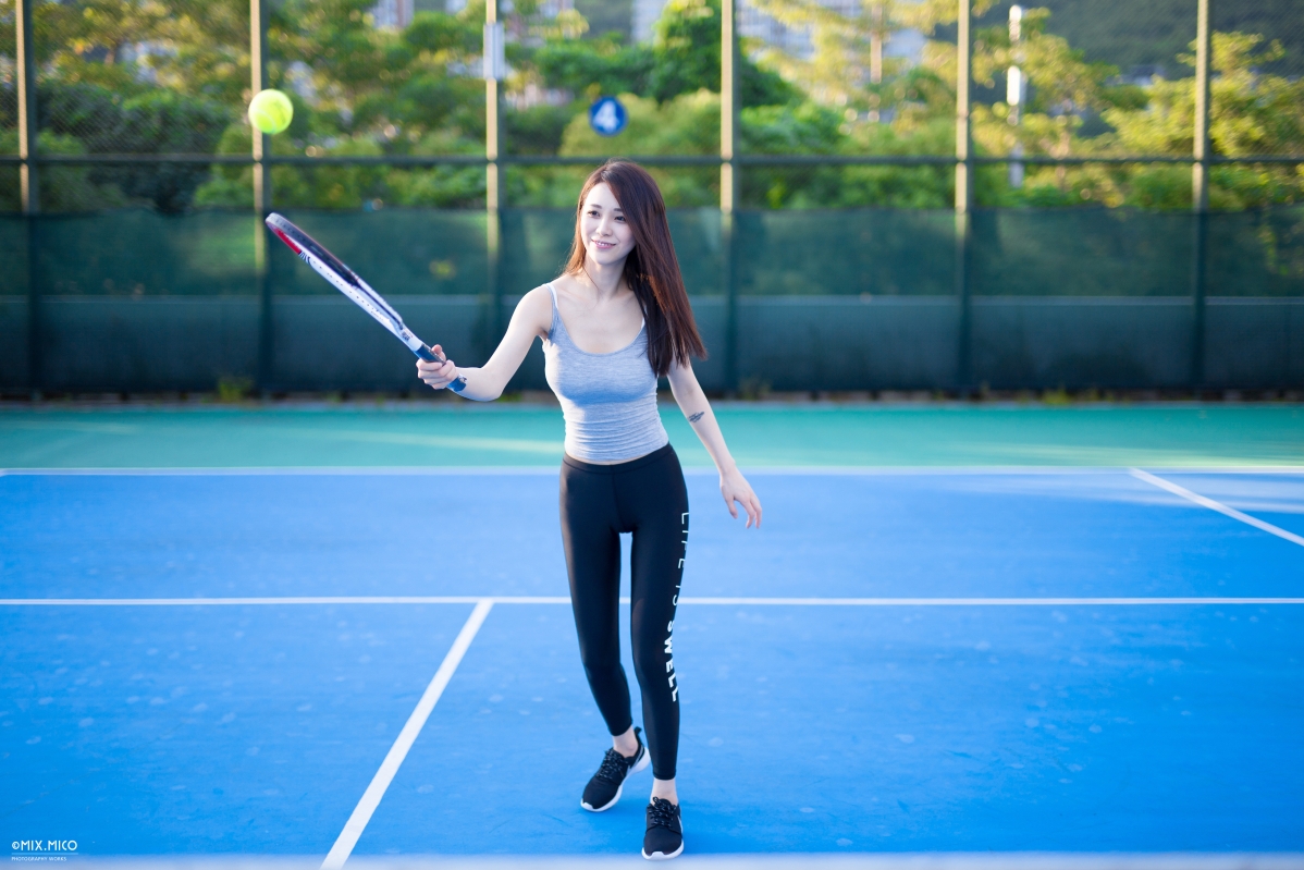 Tennis beauty cute photography 5K wallpaper