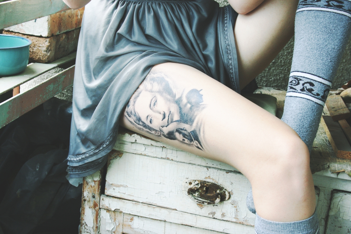 Leg Tattoo 4K Beautiful Wallpaper
