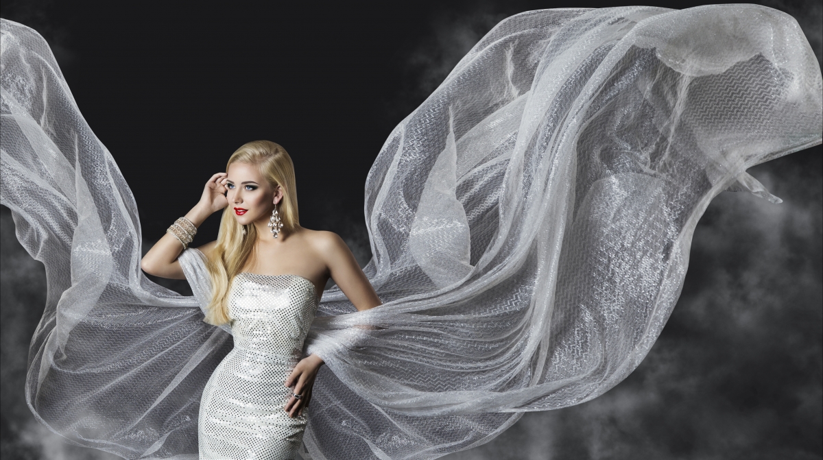 Fashion model dress woman flow