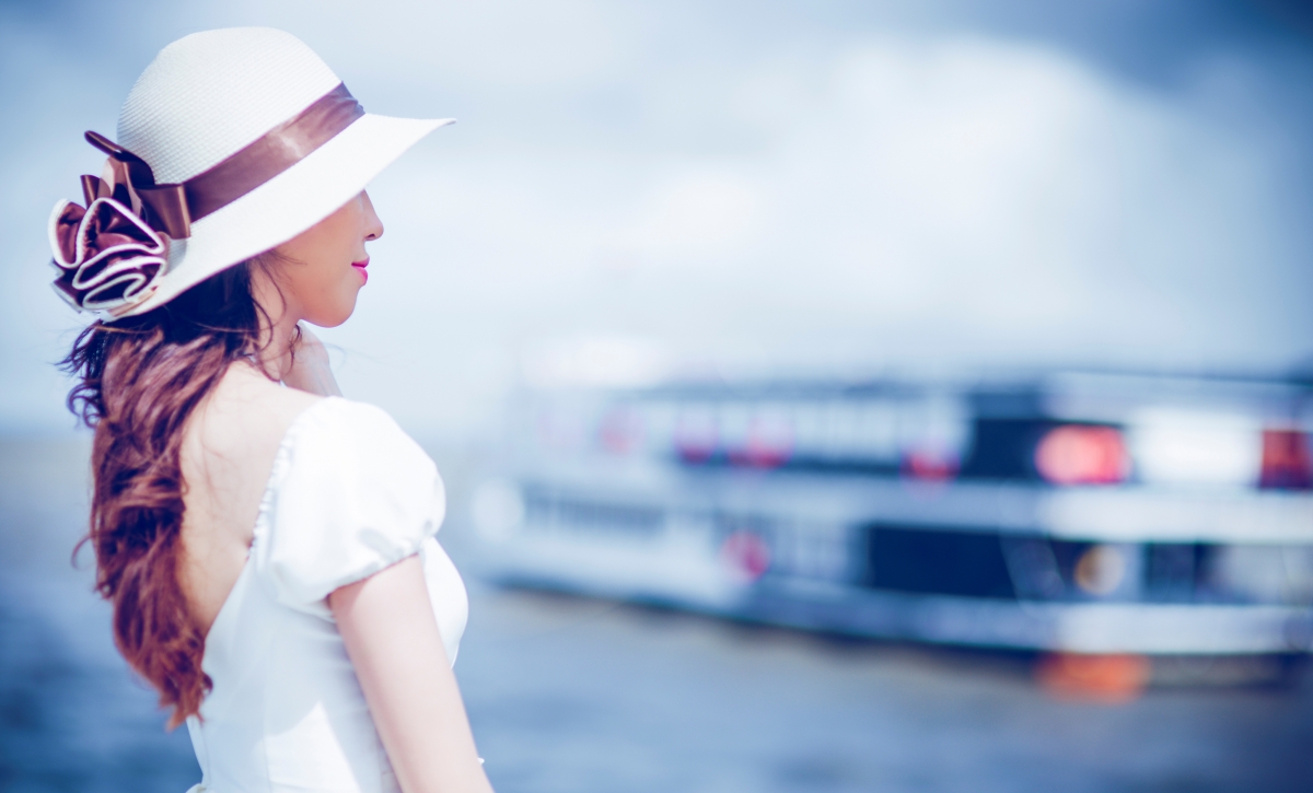 Girl hat hair 4k wallpaper