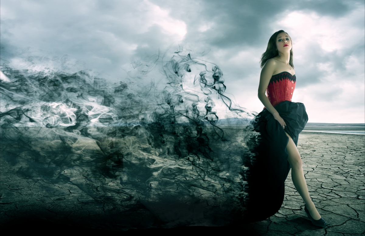 Girl Dress Art 5K Beauty Wall