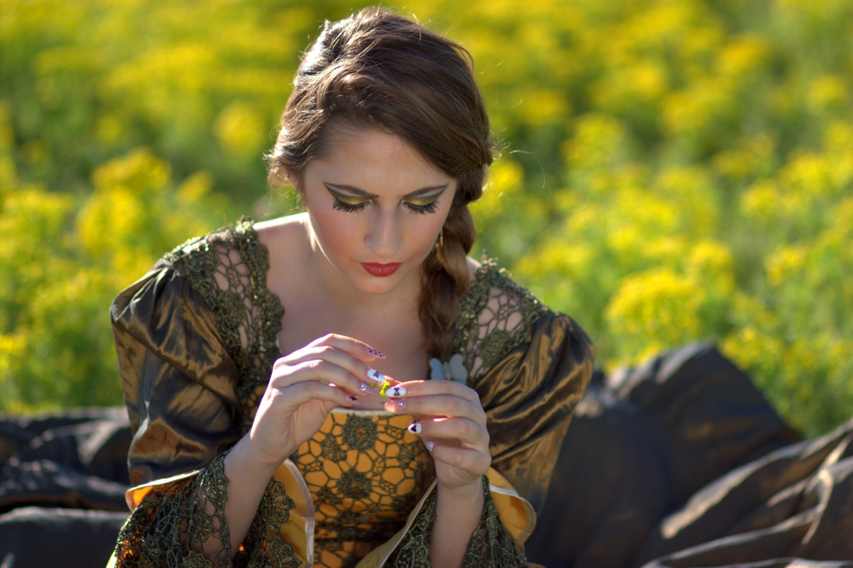 Girl flowers rape flower princess