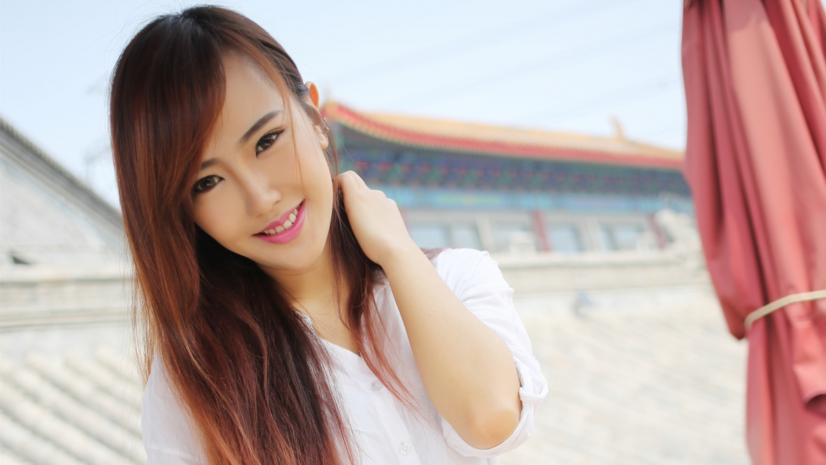 Beautiful Model Zhao Wanni 4K Wallpaper