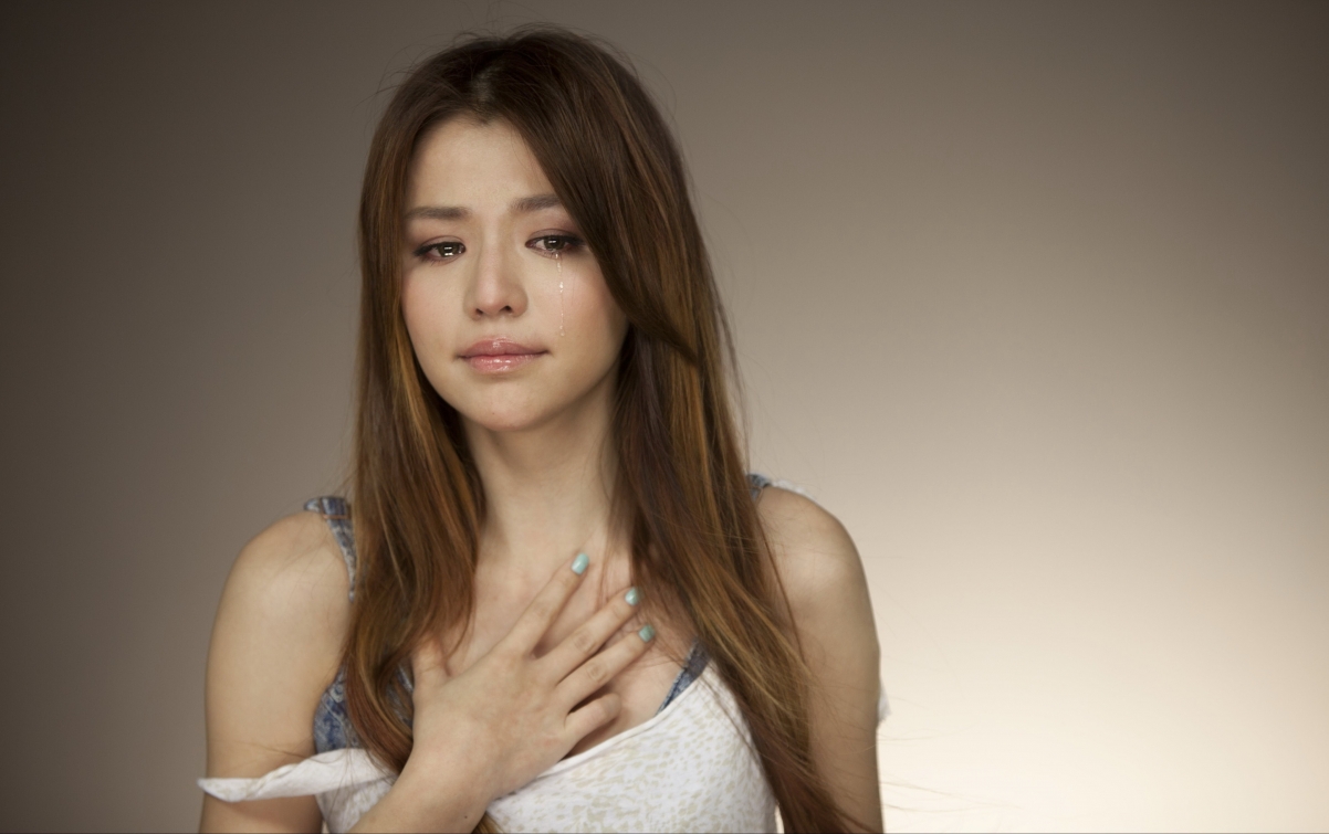 Beautiful tears sad 4K wallpaper