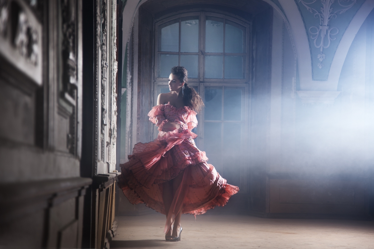 Beautiful women in fancy dress and high heels 4