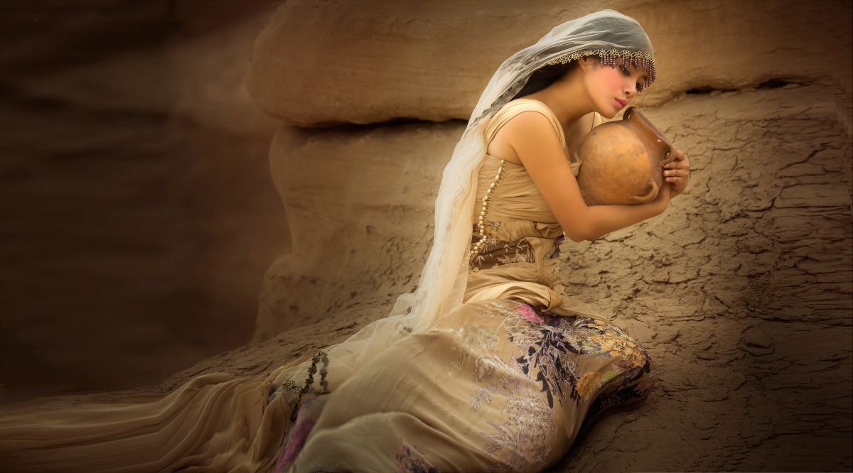 Loulan beauty sunset beautiful 4k picture