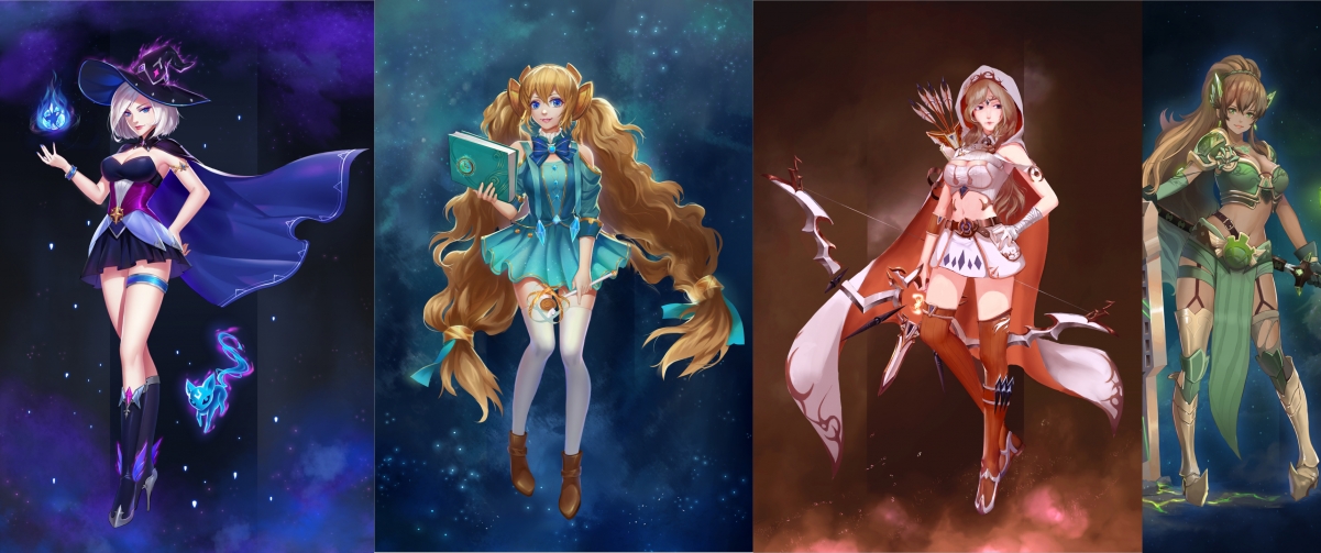 League of Legends LOL Rune Girl 3440x