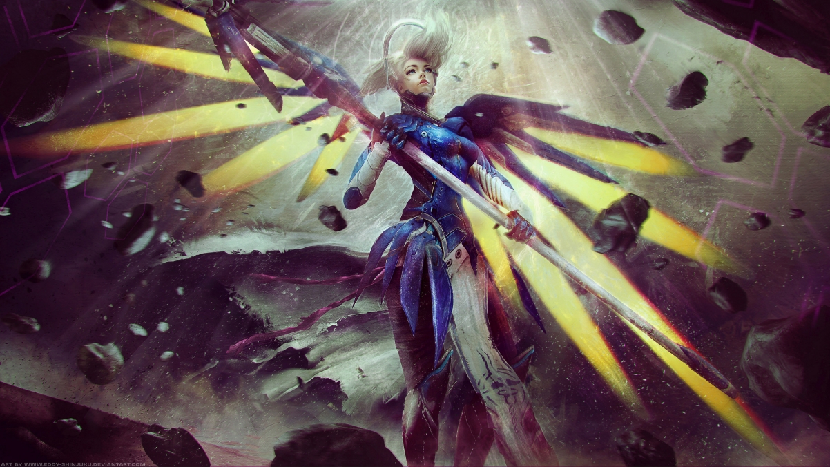 Angel Overwatch 4K Game Wallpaper