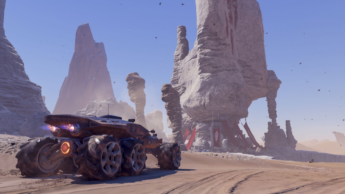 Sky, car, sand, mass effect