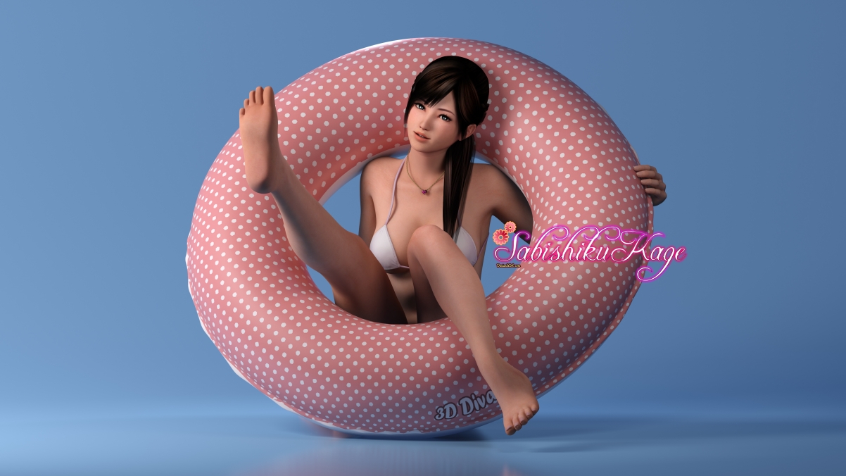 Dead or Alive 5 beauties, swimming circle, 4K tour