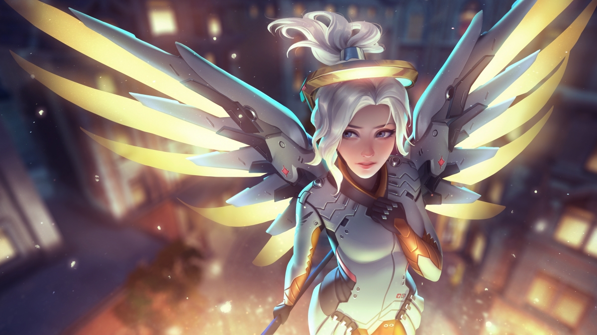 Overwatch Hero Angel HD 4k