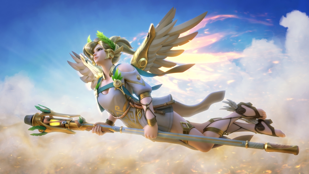 Overwatch Angel Original Painting 4k Wallpaper