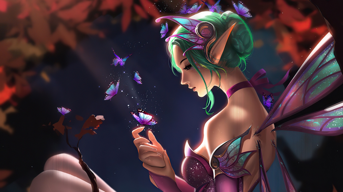 Overwatch Angel Beautiful Butterfly High