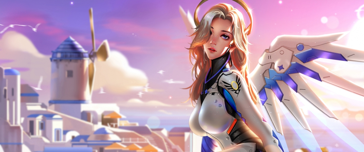 Overwatch Angel 3440x1440 belt