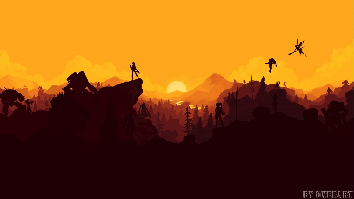 Overwatch beautiful game scenery 4K